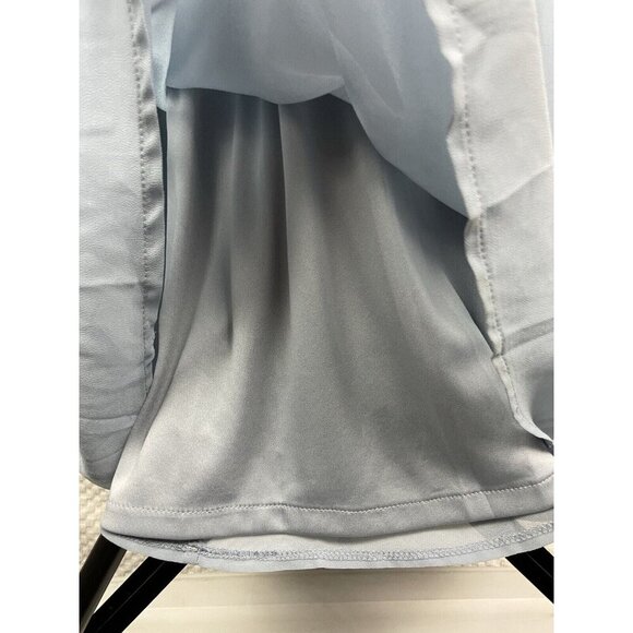 Lulu’s Light‎ Blue Air of Romance Halter Neckline Maxi Flowy Dress Size XS - Picture 4 of 11